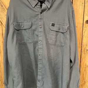 Men's Gray Harley Davidson Button-down Shirt